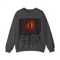 Dragon Motif Crewneck — "Patience & Power" Motivational Sweatshirt