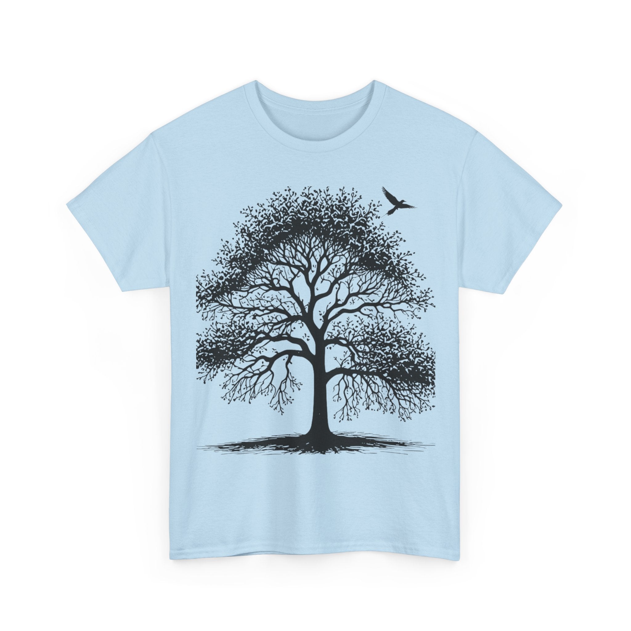 Roots & Dreams Nature Tee — Motivational Tree Graphic T-Shirt