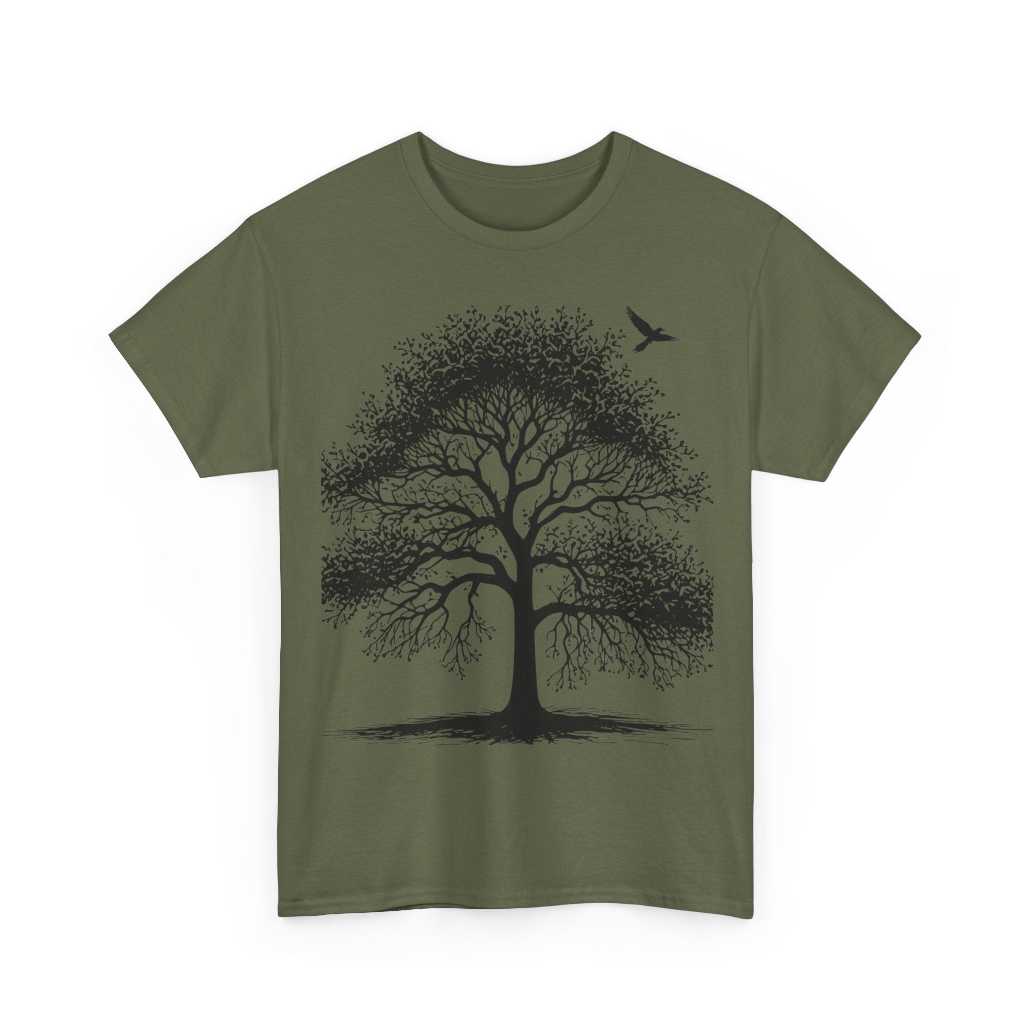 Roots & Dreams Nature Tee — Motivational Tree Graphic T-Shirt