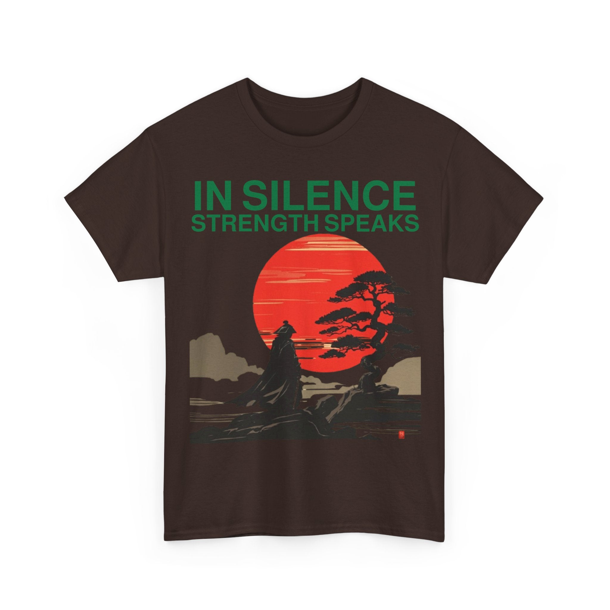 Samurai Strength Tee — "Silence Strength" Graphic T-Shirt