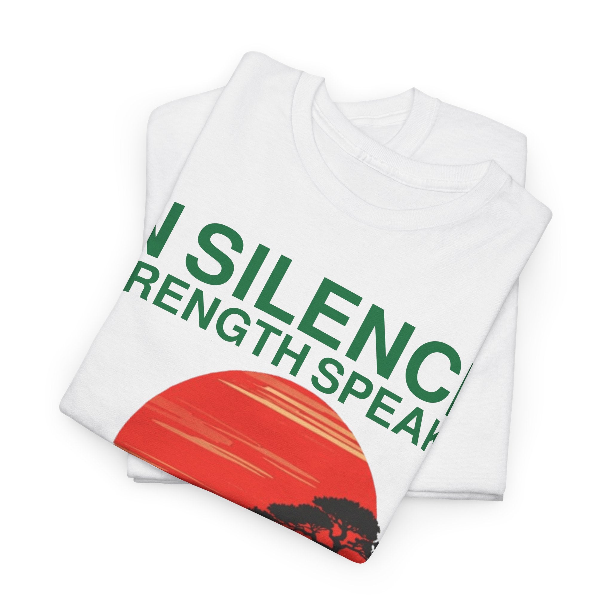 Samurai Strength Tee — "Silence Strength" Graphic T-Shirt