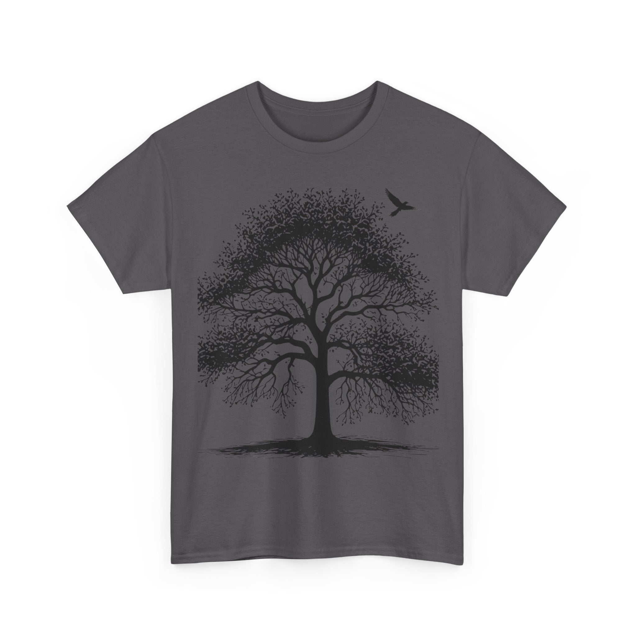 Roots & Dreams Nature Tee — Motivational Tree Graphic T-Shirt