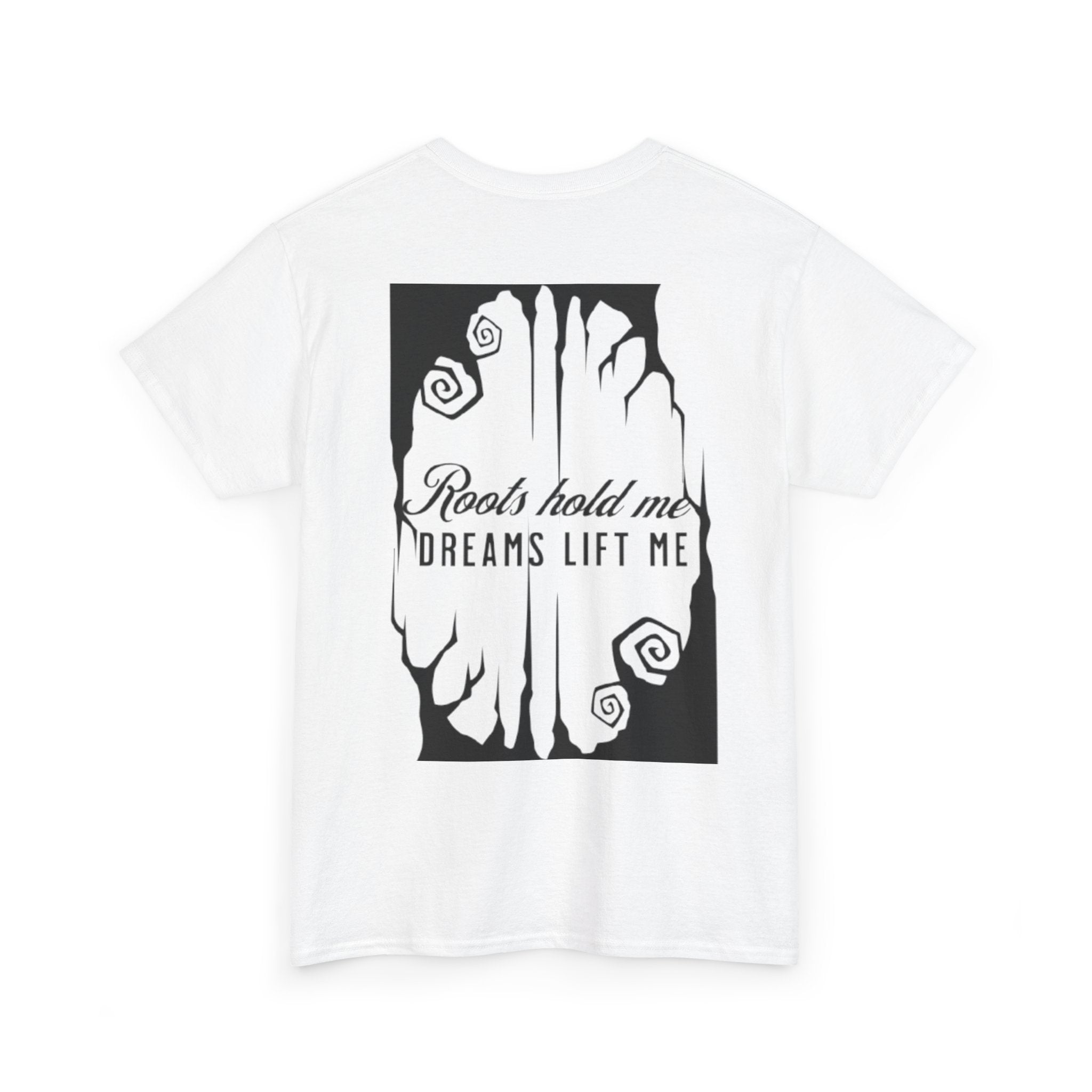 Roots & Dreams Nature Tee — Motivational Tree Graphic T-Shirt